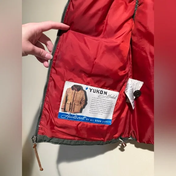 Eddie Bauer Women’s Sz large Yukon Model 550 Fill Down Puffer Brown Vest Jacket - Picture 6 of 12